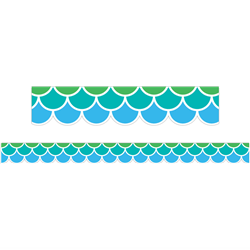 16. Cool Tones Scallops Border